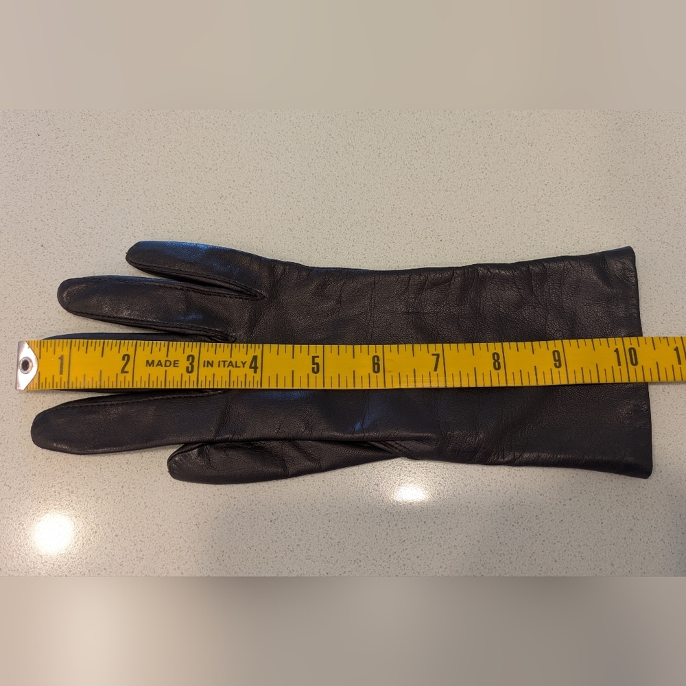 Vintage Brown Leather Gloves - Picture 6 of 7